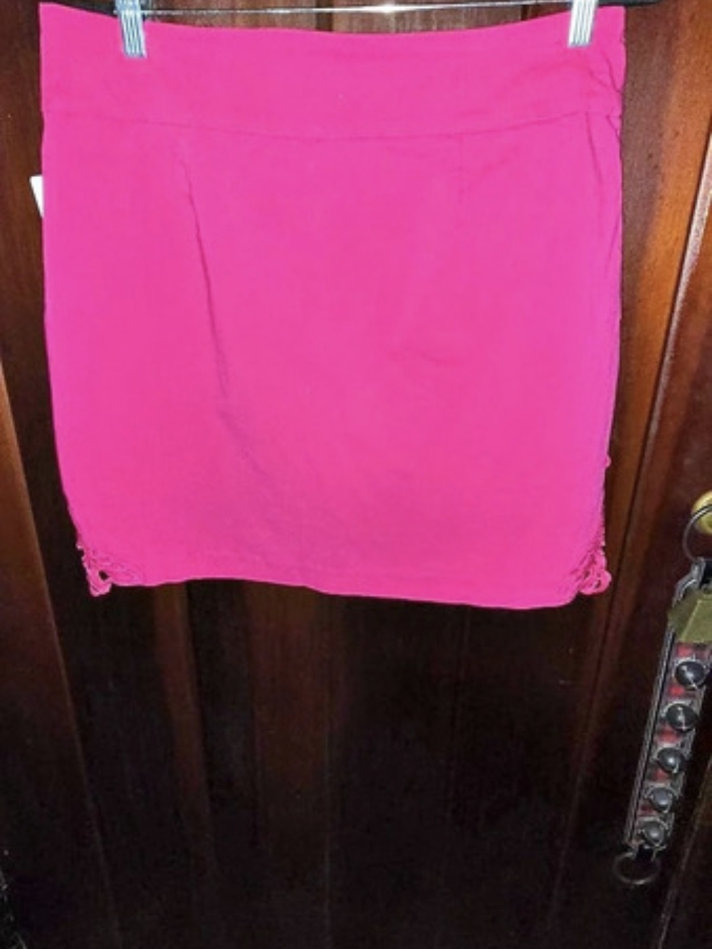 Kate Spade New York Pink Lace Trim Mini Skirt